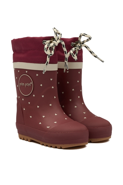 PomPom Thermostøvle GumBoots - Heart